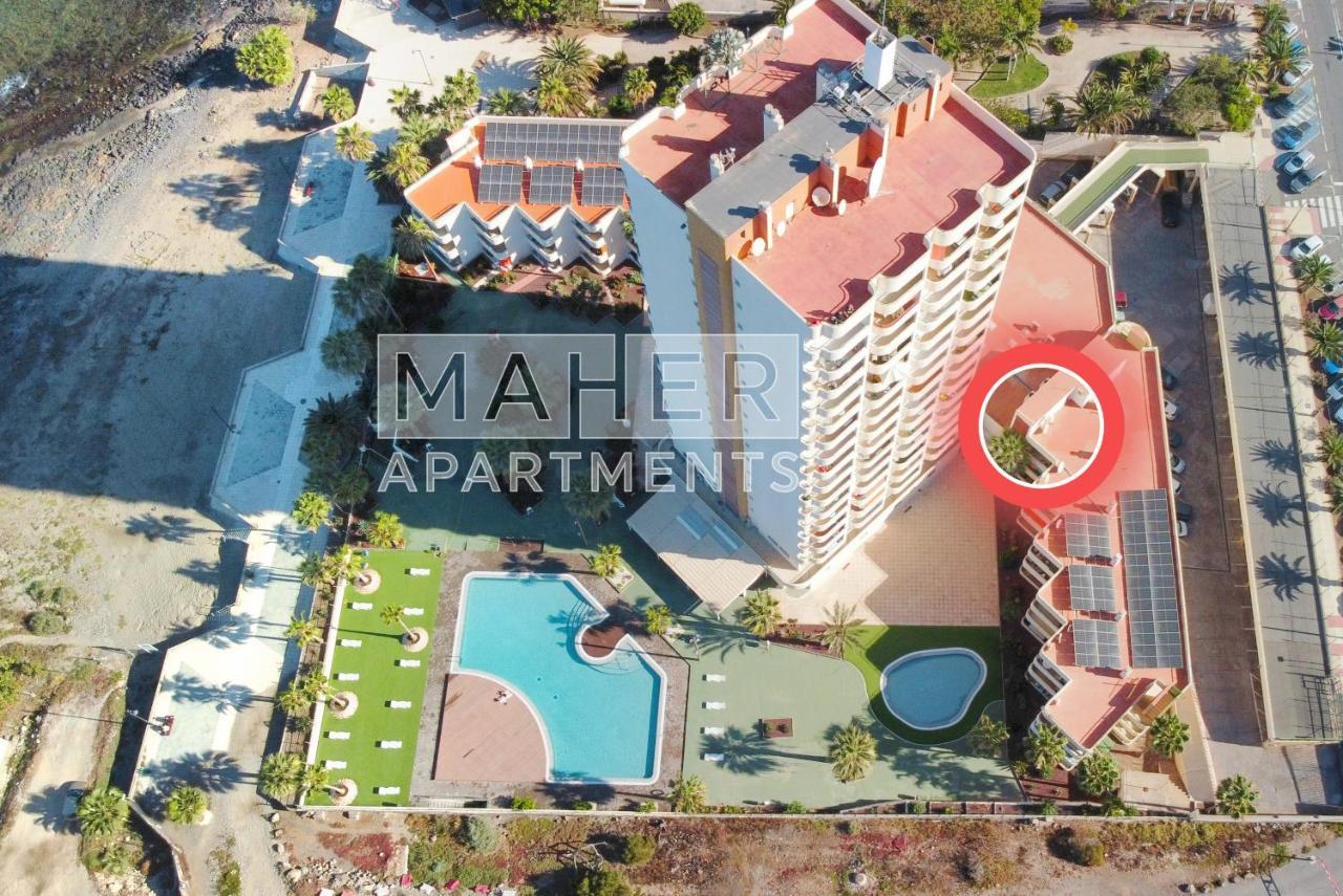 Cozy 1St Sea Line Apartment In The Quiet Area Los Cristianos  Bagian luar foto